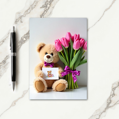 Sweet Plush Birthday Card