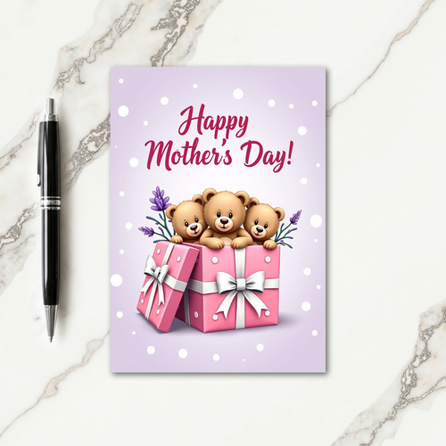 Sweet Plush Mothers Day Card