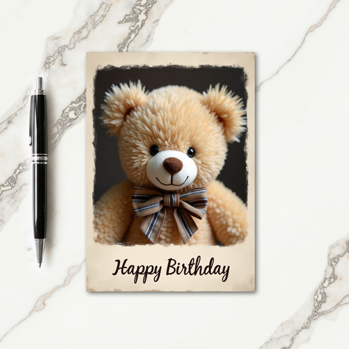 Sweet Plush Toy Birthday Card
