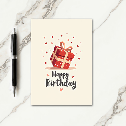 Sweet Polka Dot Birthday Card