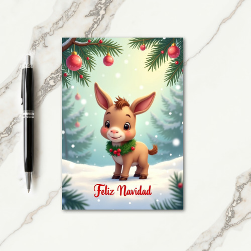 Sweet Pony Christmas Card