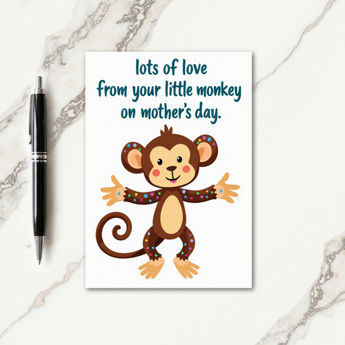 Sweet Primate Mothers Day Card