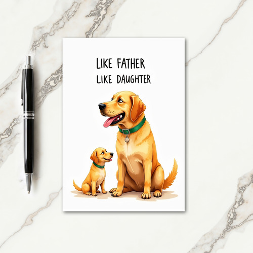 Sweet Pup Fathers Day Card