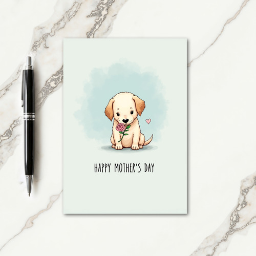 Sweet Pup Mothers Day Card