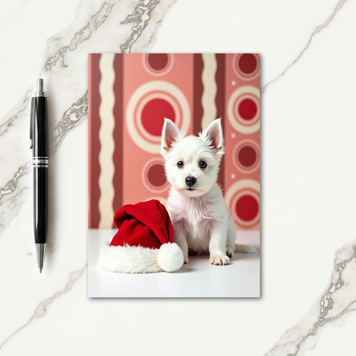 Sweet Puppy Christmas Card thumbnail