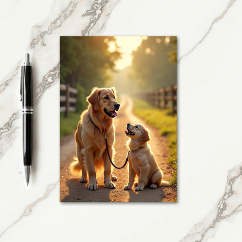 Sweet Puppy Fathers Day Card