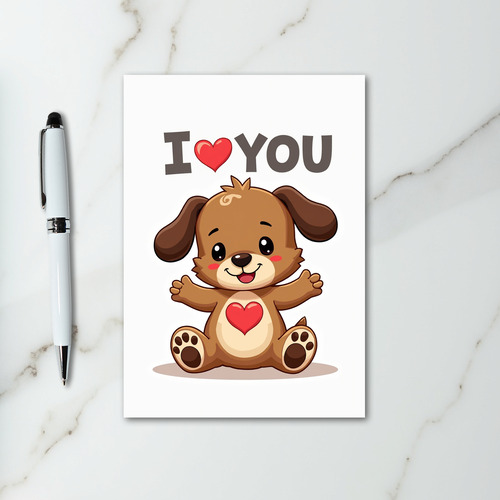 Sweet Puppy Love You Card