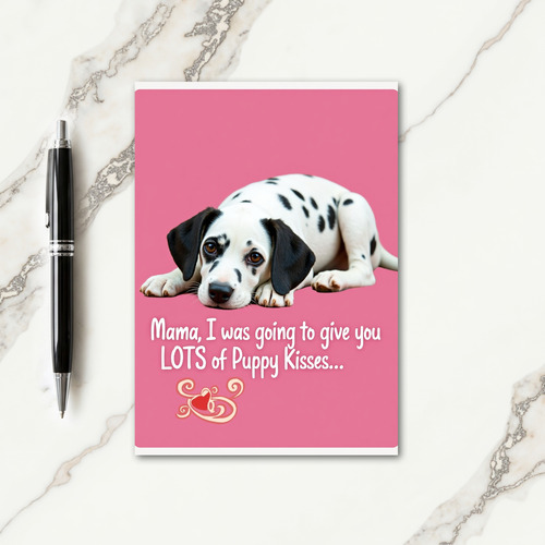 Sweet Puppy Mother Day Card