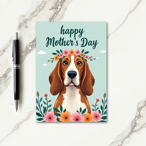 Sweet Puppy Mothers Day Card