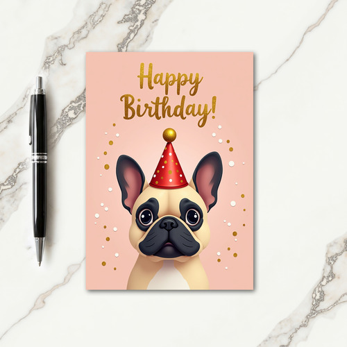 Sweet Puppy Pastel Birthday Card