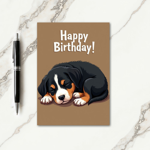 Sweet Puppy Sleep Card