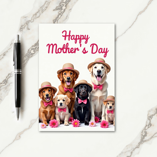 Sweet Pups Mothers Day Card