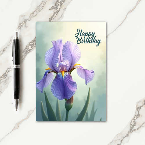 Sweet Purple Birthday Card