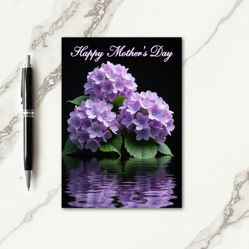 Sweet Purple Bloom Mothers Day Card