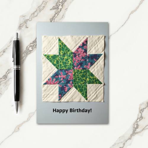 Sweet Quilted Star Card
