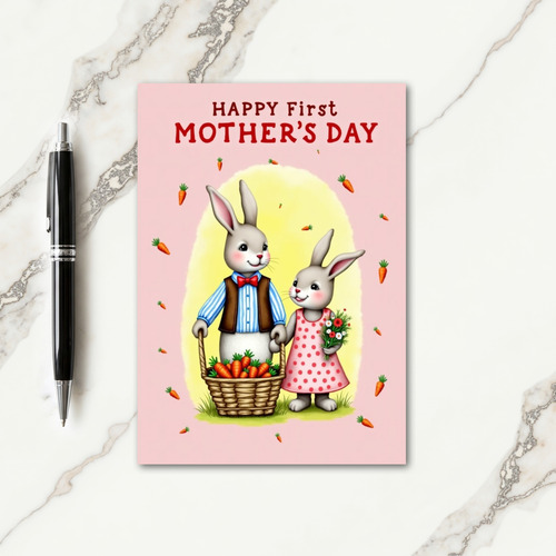 Sweet Rabbit Mothers Day Card