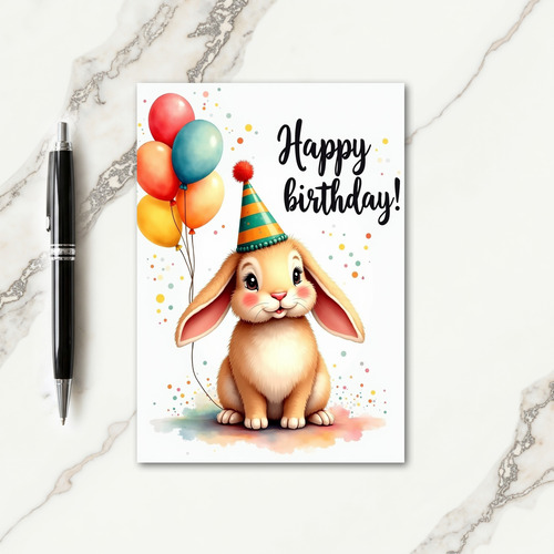 Sweet Rabbit Party Card