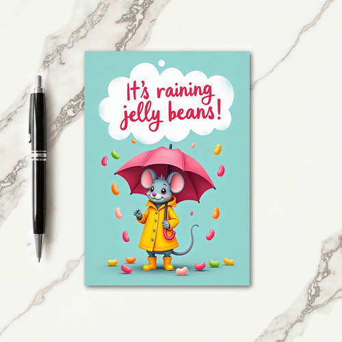 Sweet Rainy Day Mouse Card
