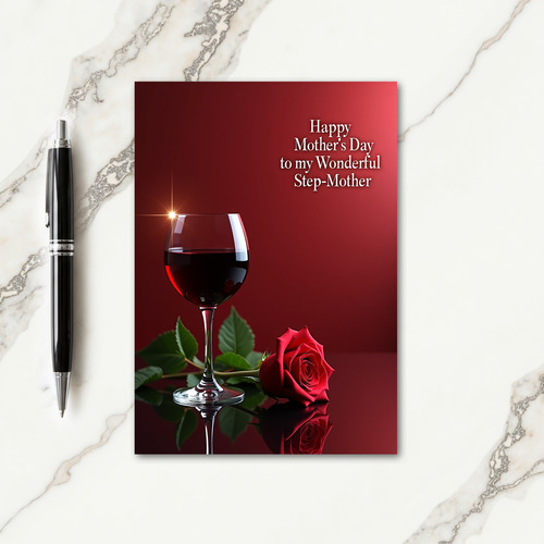 Sweet Red Bloom Mothers Card