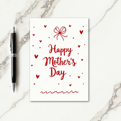 Sweet Ribbon Mothers Day Card
