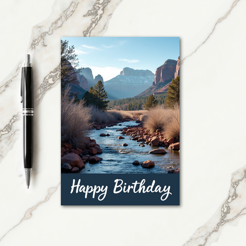 Sweet River Valley Birthday Card