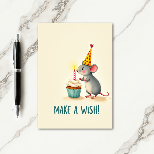 Sweet Rodent Birthday Wish Card