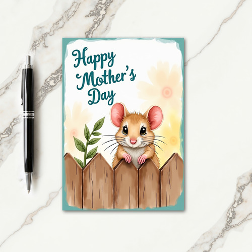 Sweet Rodent Mothers Day Card