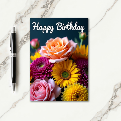 Sweet Rose Bloom Birthday Card