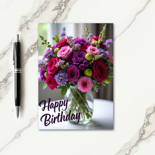 Sweet Rose Bouquet Card