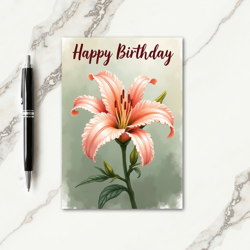 Sweet Ruffled Birthday Card