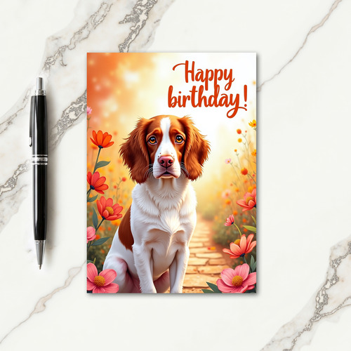 Sweet Russet Dog Card