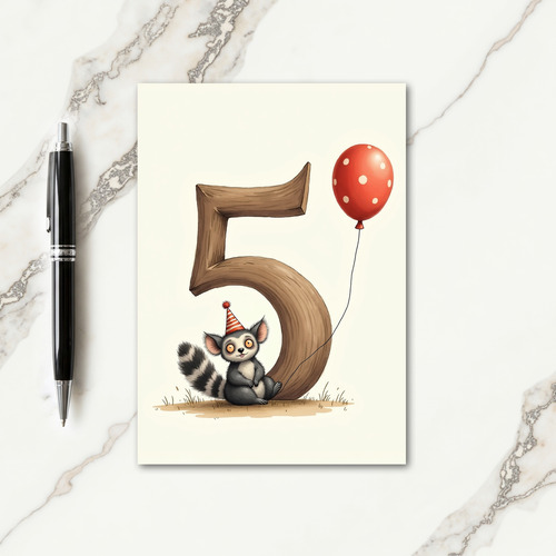Sweet Rustic Birthday 5 Card