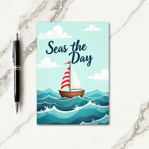 Sweet Sailboat Ocean Card