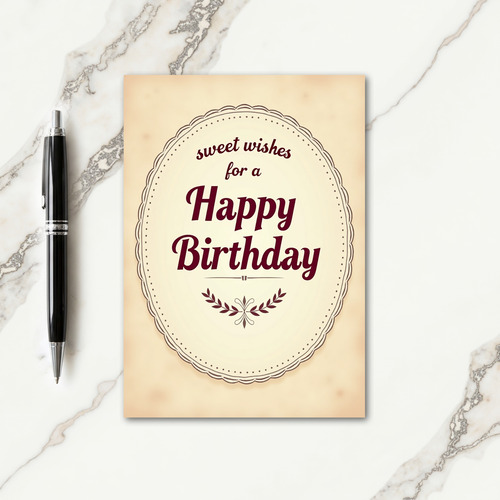 Sweet Scalloped Birthday Card