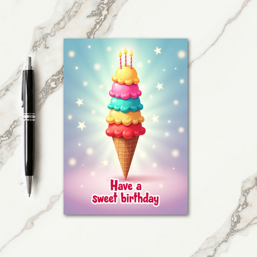 Sweet Scoops Birthday Card