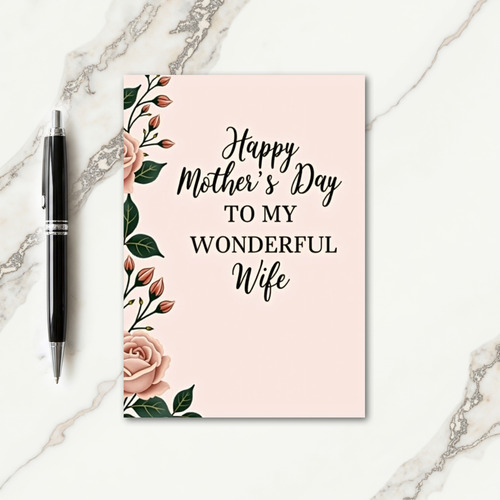 Sweet Serif Mothers Day Card