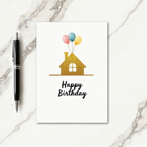 Sweet Shimmering Home Card