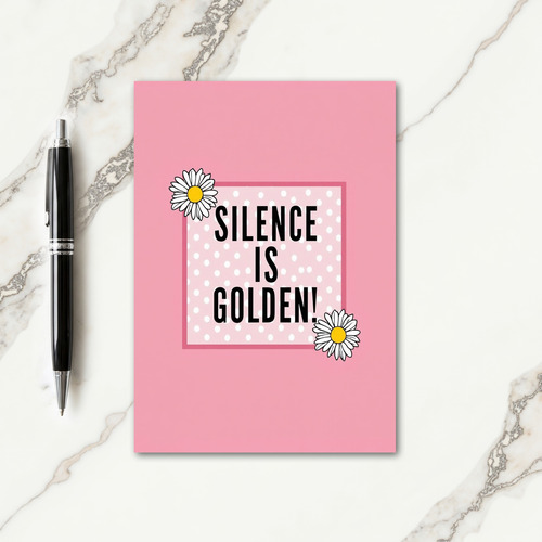 Sweet Silence Floral Mothers Day Card