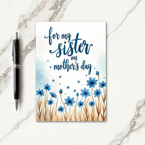 Sweet Sister Mothers Day Asterisk Card