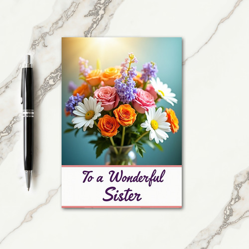 Sweet Sister Mothers Day Bloom Card