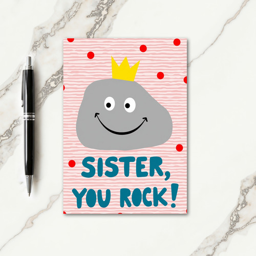 Sweet Sister You Rock Card