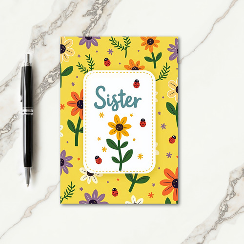 Sweet Sisters Floral Card