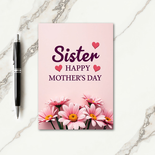 Sweet Sisters Floral Mothers Day Card