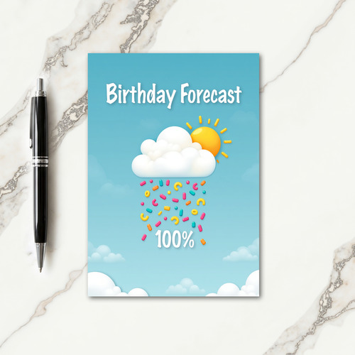 Sweet Sky Birthday Card