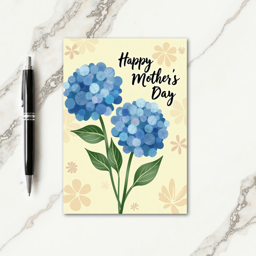 Sweet Sky Blue Mothers Day Card