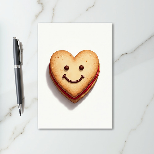 Sweet Smiley Cookie Love Card