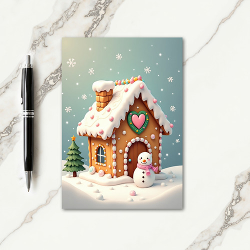 Sweet Snowy House Card