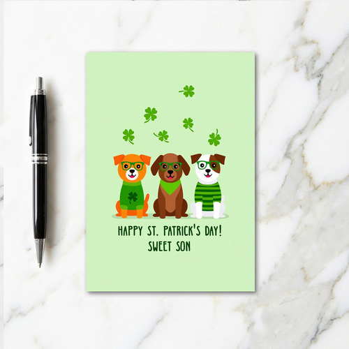 Sweet Son Happy St Patricks Day Card