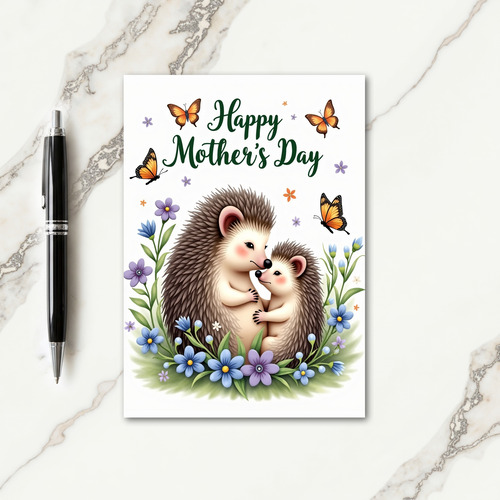 Sweet Spiny Mothers Day Card