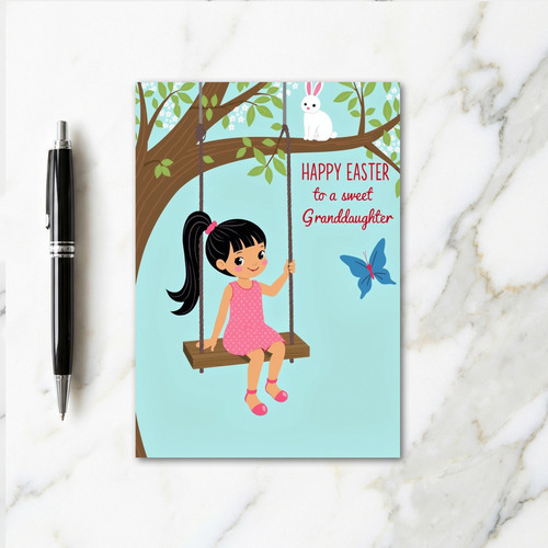 Sweet Spring Granddaughter Easter Card